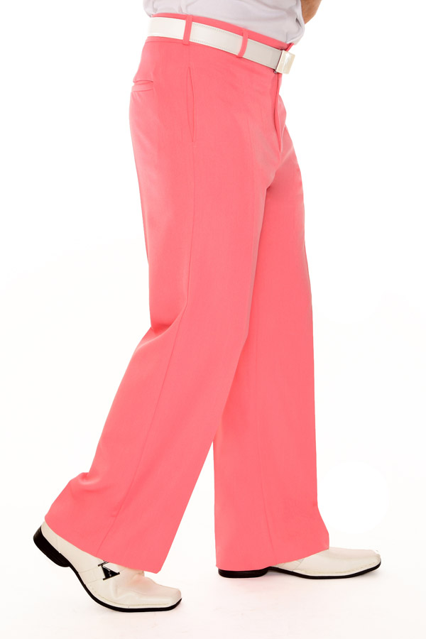 Bold pink retro wide leg pants