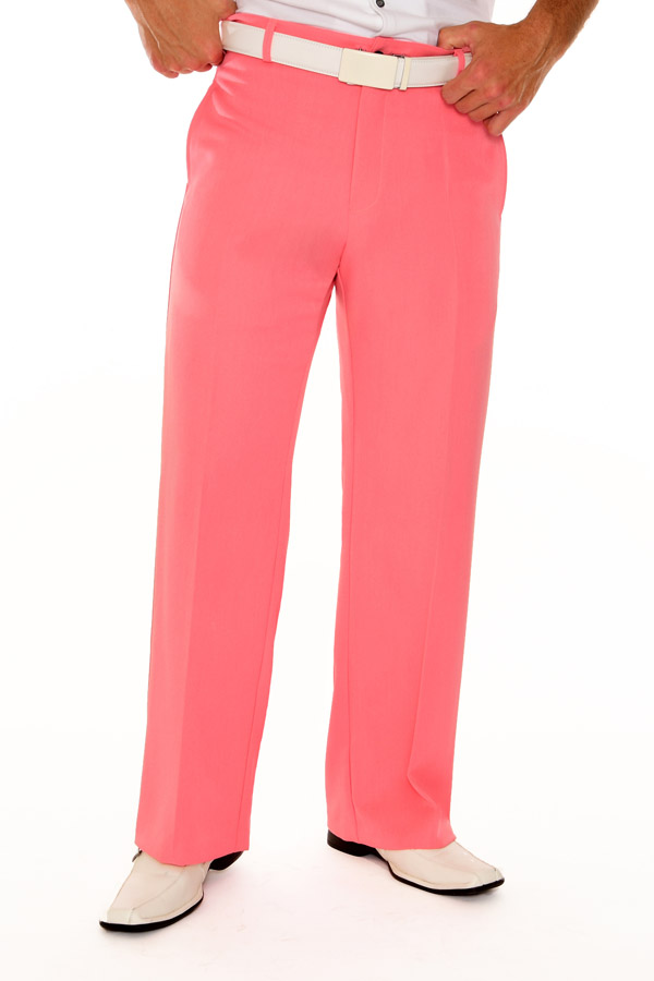 pink dress trousers for men