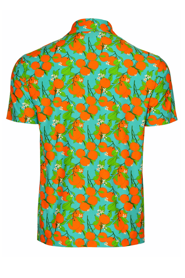 Men’s Orange Grove Retro Resort Polo Shirt – Citrus Got Real - Image 2