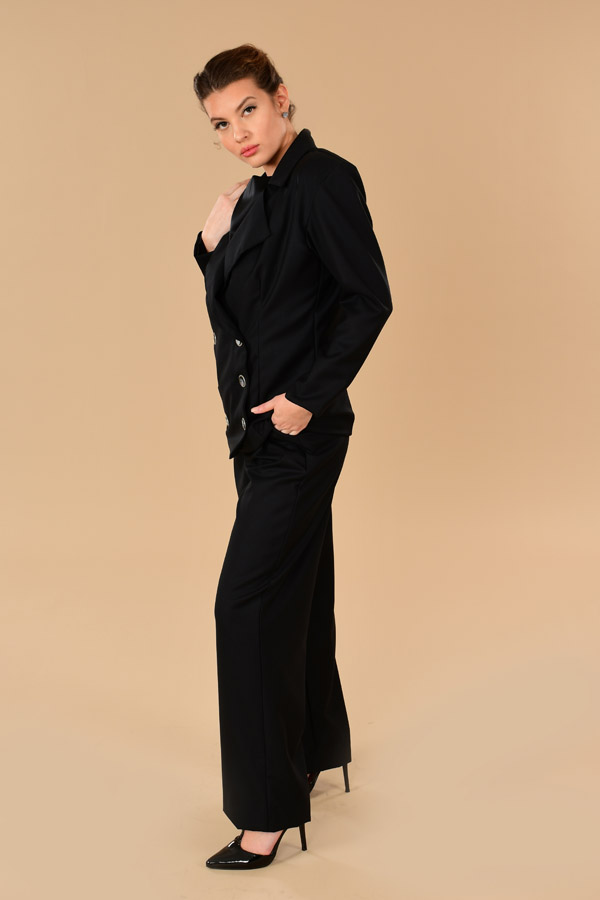 marlene-double-breasted-black-wool-tailored-womens-pants-suit-set
