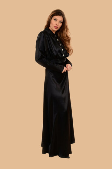elsa-franken-satin-maxi-dress-black