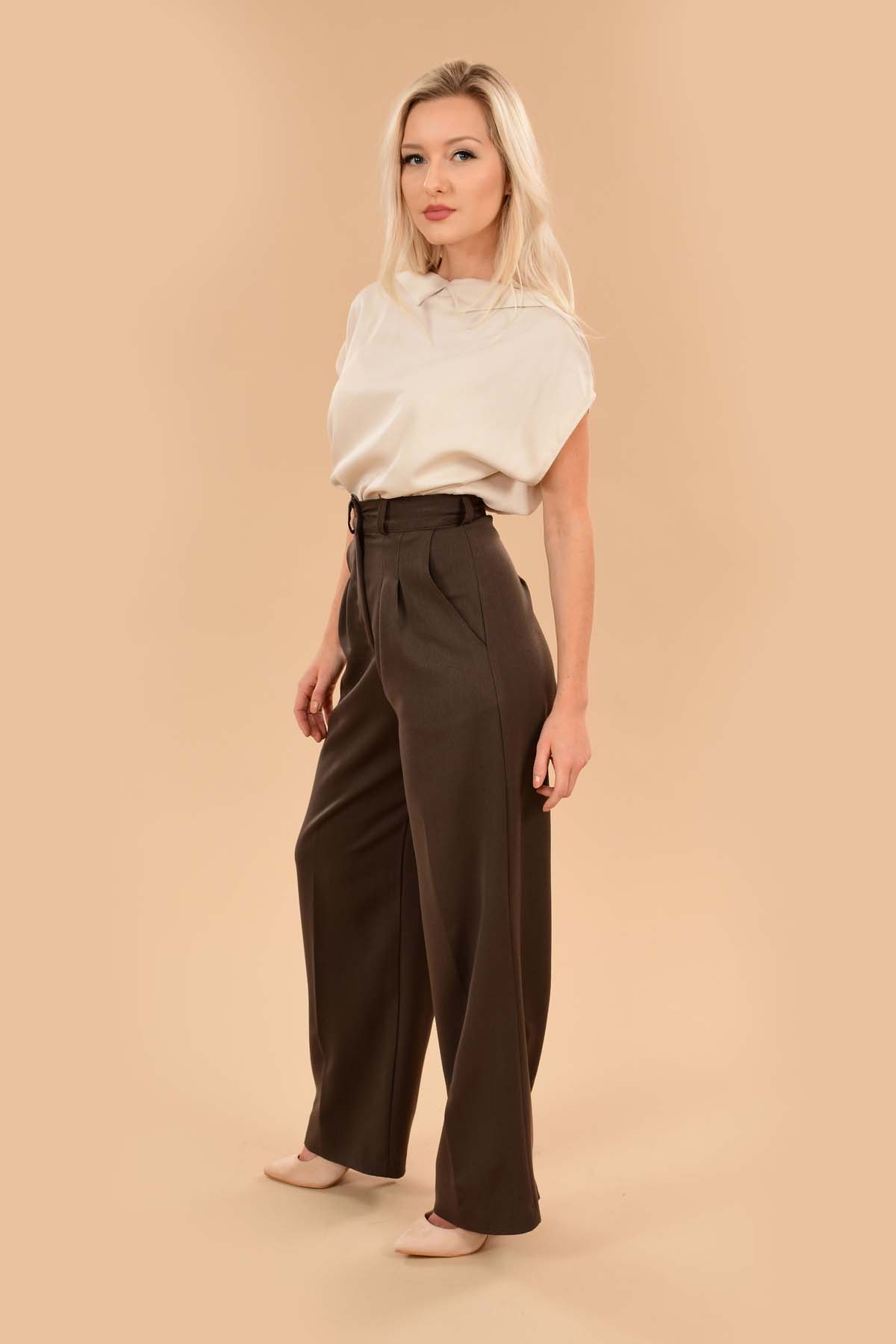Brown Dress Pants Order our High Waisted Trousers