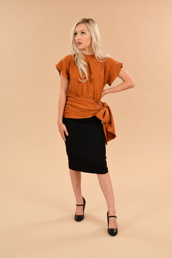 vivien-evening-blouse-with-bow-pumpkin-orange