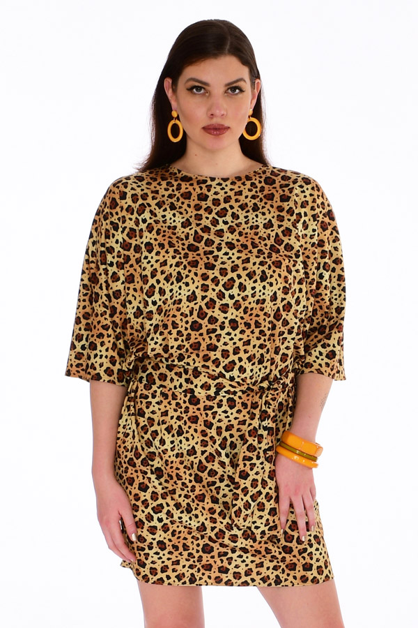 leopard-animal-print-dress-short-sleeve-small-print