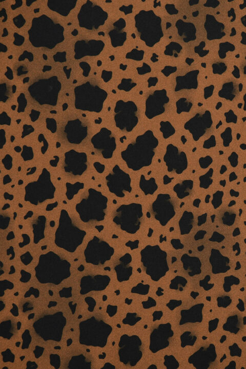 Brown Colorful Cheetah Print Dress