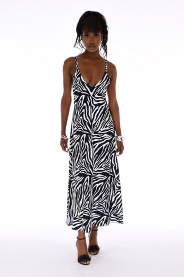 raquel-zebra-black-and-white-deep-v-maxi-dress-small-print