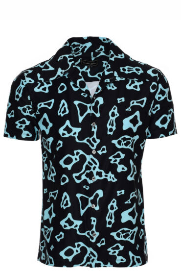 mens-60s-black-exotic-print-short-sleeve-camp-shirt-hawaiian-dart-frog