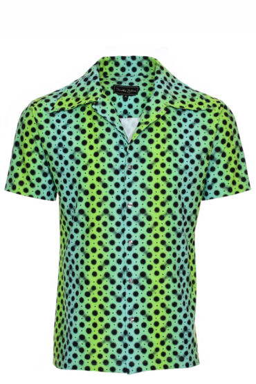 mens-60s-lime-green-polka-dot-short-sleeve-camp-shirt-variable-poison-dart-frog