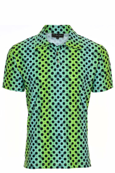 mens-neon-green-wild-polka-dot-stretch-golf-polo-shirt-variable-