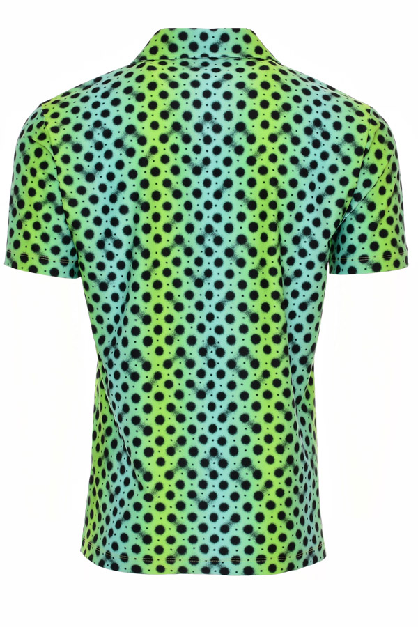 mens-neon-green-wild-polka-dot-stretch-golf-polo-shirt-variable-