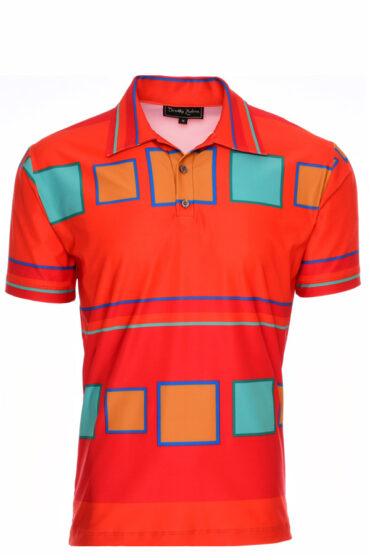 mens-orange-bright-colorful-mod-retro-tennis-golf-polo-shirt-col