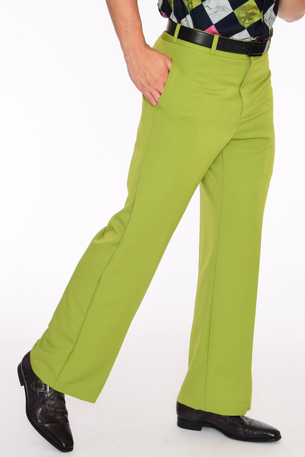 Lime Green BOW TOP & WIDE-LEG PANTS 2-PIECE SET (ARTICLE C371) – champagne